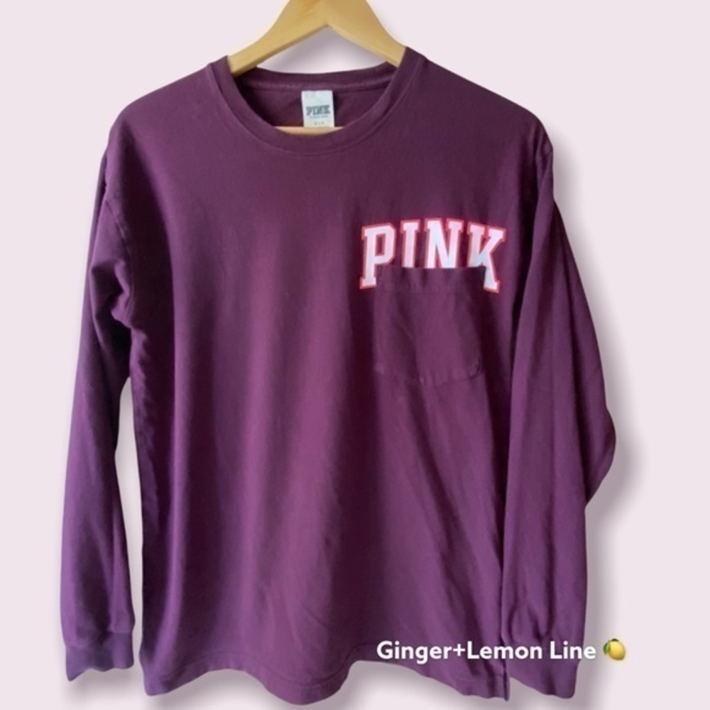 Victoria’s Secret PINK Purple Long Sleeve Tee Small
